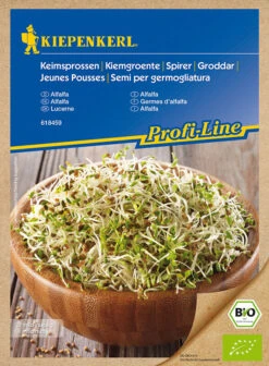 BIO Keimsprossen Alfalfa Inhalt: 40 G, (auch Als Luzerne Bekannt), Geschmack: Nussig -SaatWelt Verkäufe bio keimsprossen alfalfa 40 g