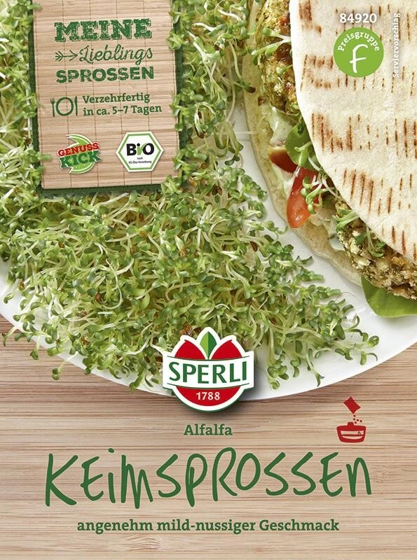 BIO Keimsprossen Alfalfa 40g, Medicago Sativa 4 BIO Keimsprossen Alfalfa 40g, Medicago Sativa – Bild 2