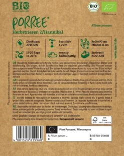 BIO Porree, Bewährte Mittelspäte Sorte Für Die Herbst- Und Winterernte