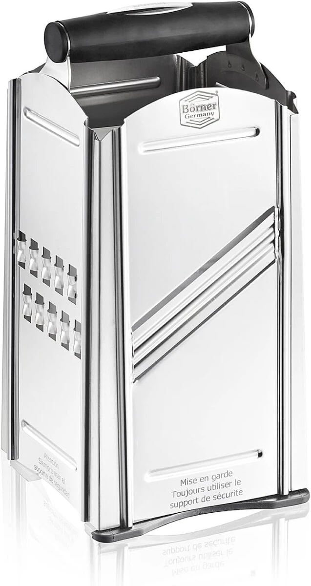 Börner Combi Chef Vierkantreibe, Edelstahl Reibe Mit Auffangbehälter 7 Börner Combi Chef Vierkantreibe, Edelstahl Reibe Mit Auffangbehälter – Bild 5