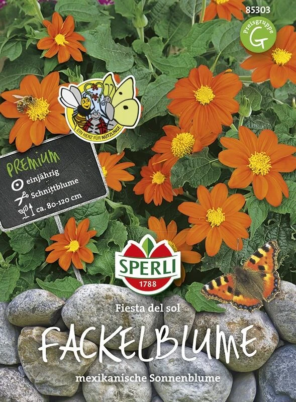 Fackelblume Fiesta Del Sol, Mexikanische Sonnenblume Mit Exotischem Aussehen, Nektar Für Nützlinge 4 Fackelblume Fiesta Del Sol, Mexikanische Sonnenblume Mit Exotischem Aussehen, Nektar Für Nützlinge – Bild 2