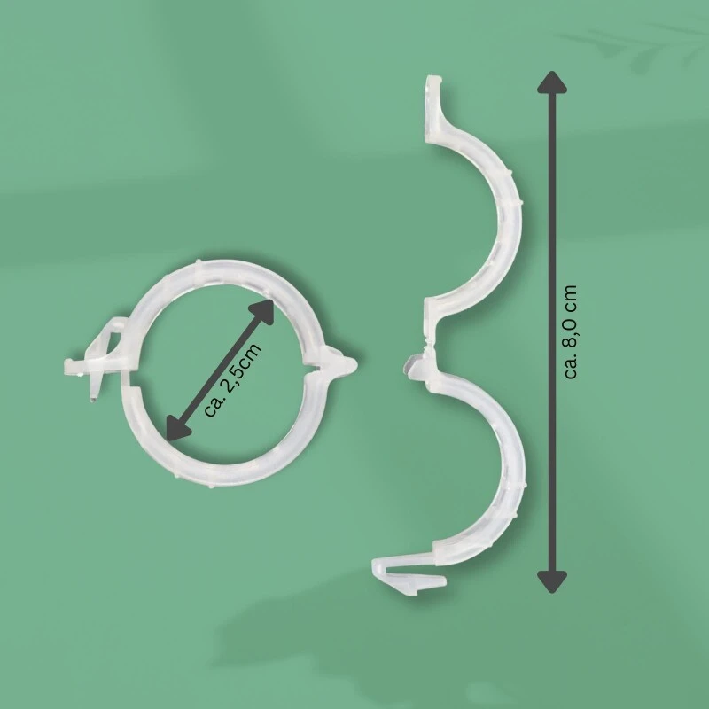 50 X Tomatenclip Klein Aus Kunststoff - Pflanzenclip 5 50 X Tomatenclip Klein Aus Kunststoff - Pflanzenclip – Bild 3