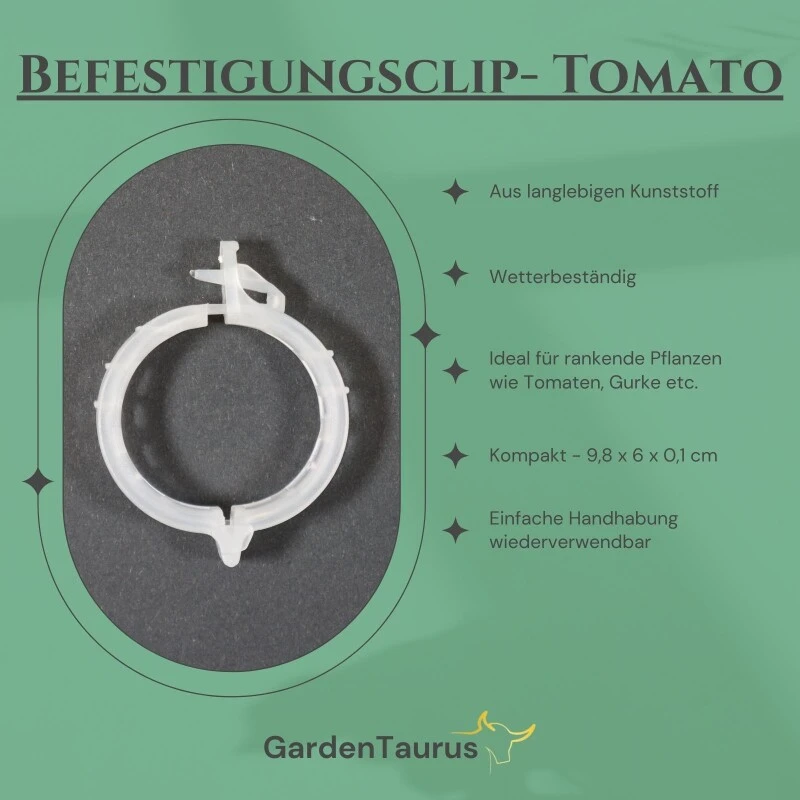 50 X Tomatenclip Klein Aus Kunststoff - Pflanzenclip 6 50 X Tomatenclip Klein Aus Kunststoff - Pflanzenclip – Bild 4