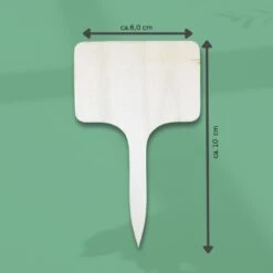 10 X Pflanzschild Aus Pappelholz 10 X 6 CmT-Form