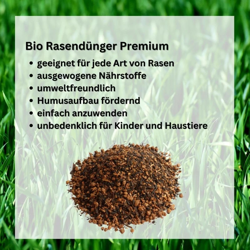 GardenTaurus® Rasendünger, 2,5 - 25kg, Naturdünger Für Sattes Grün, 100% Natürliche Inhaltsstoffe 4 GardenTaurus® Rasendünger, 2,5 - 25kg, Naturdünger Für Sattes Grün, 100% Natürliche Inhaltsstoffe – Bild 2