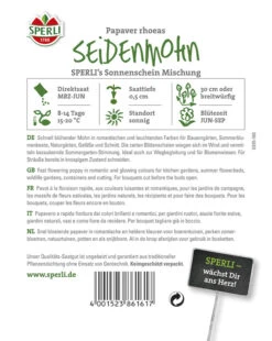 Mohn Sonnenschein Mischung (Seidenmohn)