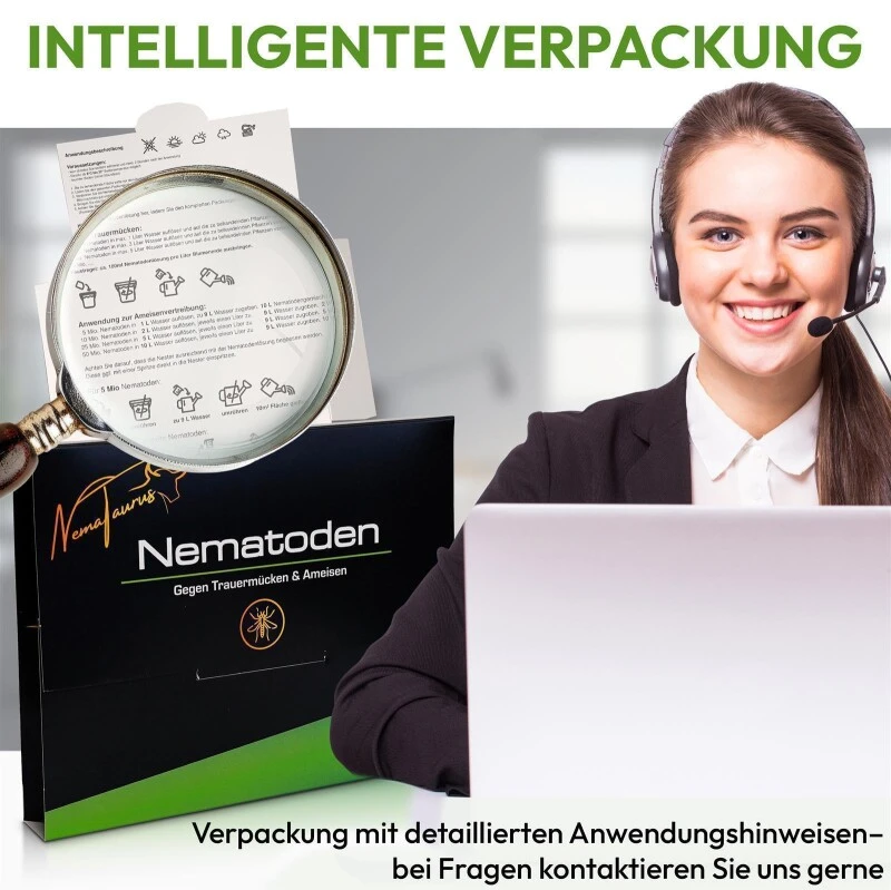 NemaTaurus® SF Nematoden | 1 - 1000 Mio Für 2 - 2000 M² | Gegen Trauermücken, Haarücken Und Trhipslarven In Der Erde 5 NemaTaurus® SF Nematoden | 1 - 1000 Mio Für 2 - 2000 M² | Gegen Trauermücken, Haarücken Und Trhipslarven In Der Erde – Bild 3