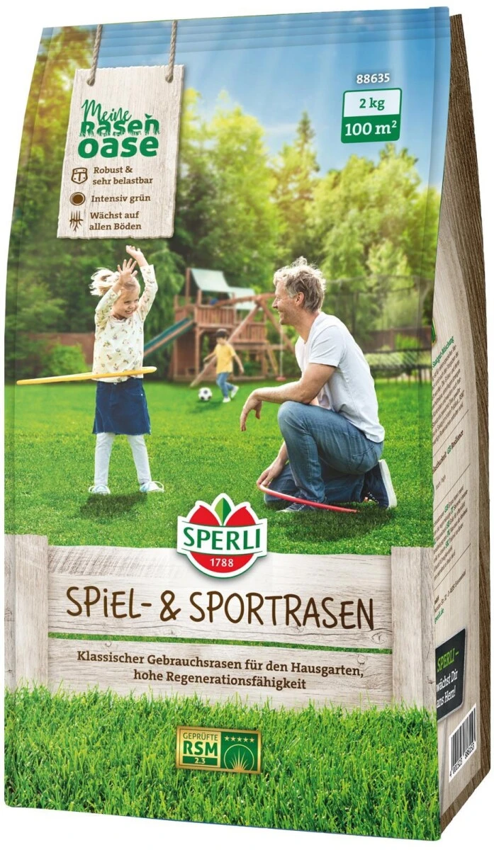 SPERLI's Spiel- & Sportrasen RSM 2.3, Robust Und Belastbar, Für Alle Böden 4 SPERLI's Spiel- & Sportrasen RSM 2.3, Robust Und Belastbar, Für Alle Böden – Bild 2