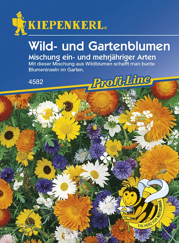 Wild- Und Gartenblumen Mischung Ein- Und Mehrjährig 3 Wild- Und Gartenblumen Mischung Ein- Und Mehrjährig